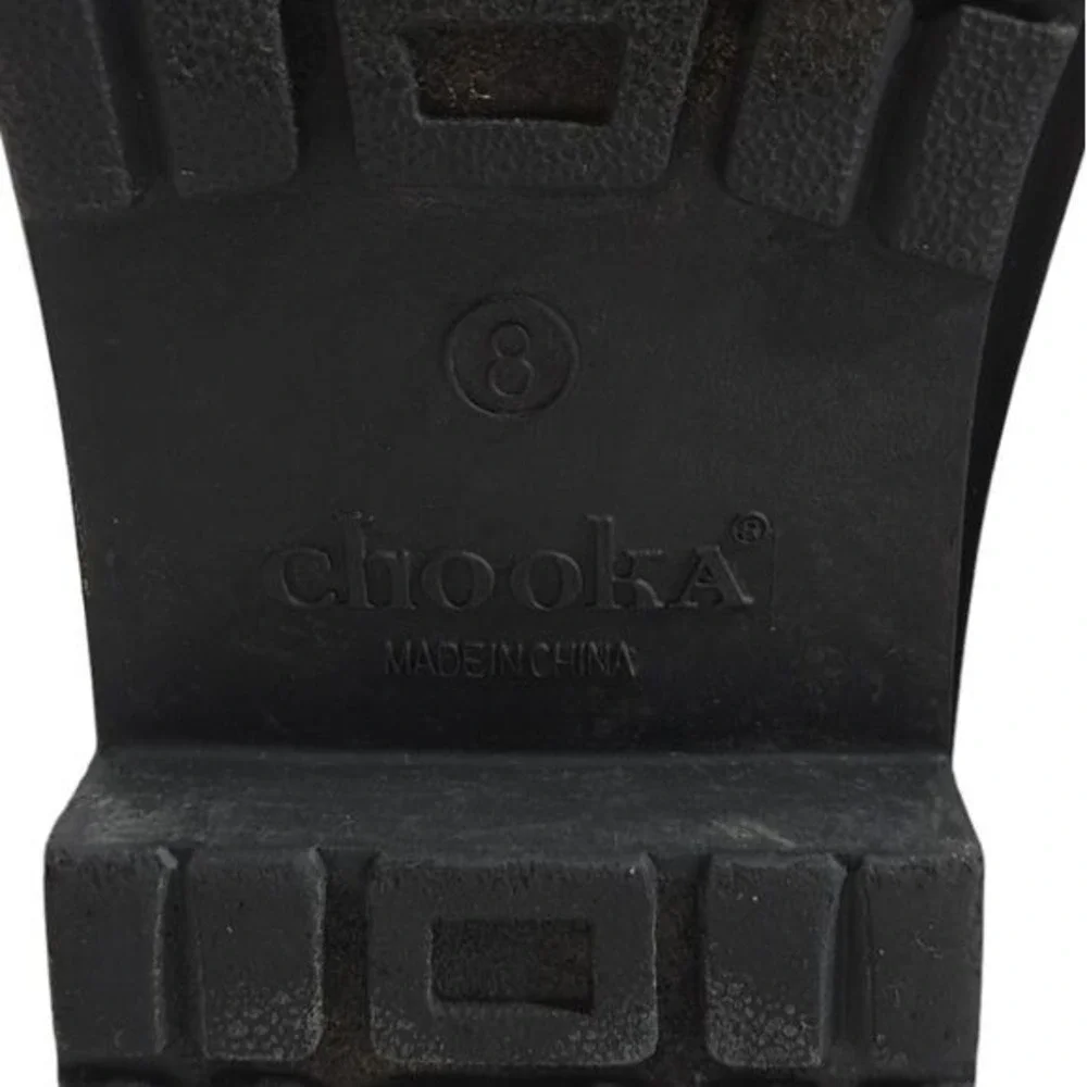 Chooka Women's Waterproof Black Ankle‎ Boots Faux Fur Size 8